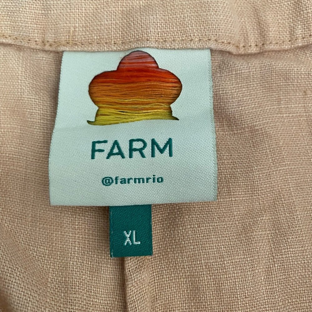 Farm Rio XL Linen Shorts - Picture 3 of 3